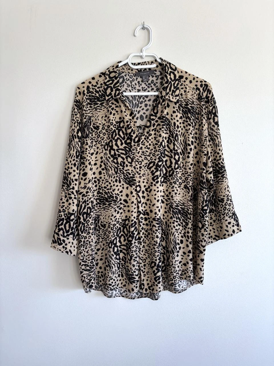 Blusa leopardo Primark – 40 – gola e decote em V – 100% viscose – photo 4